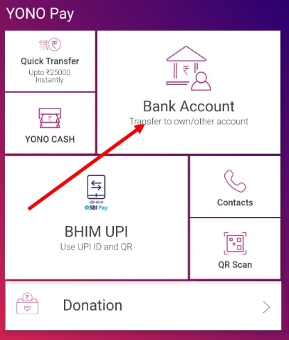 SBI Yono, how to add beneficiary
