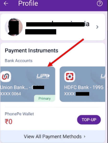 Remove link Bank Account 