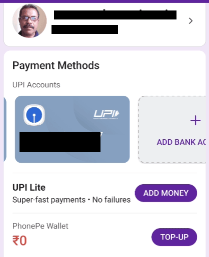 add money to UPI Lite
