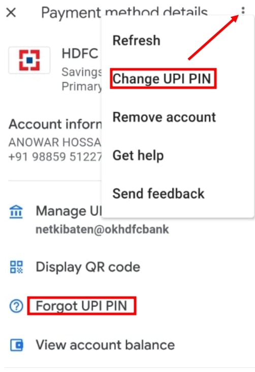 How to Change UPI PIN in GPay 