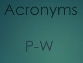 List of acronyms from letter P to W