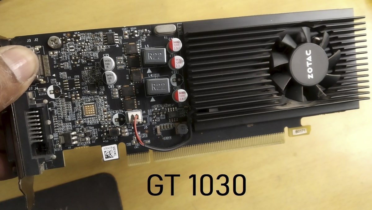 GT 1030 Graphics Card for 200W PSU